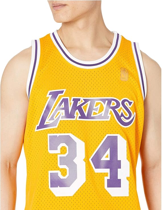 ウェア Mitchell & Ness Shaquille O'Neal 34 96-97 Shaquille O'neal #34 Lakers Mens Mitchell & Ness White